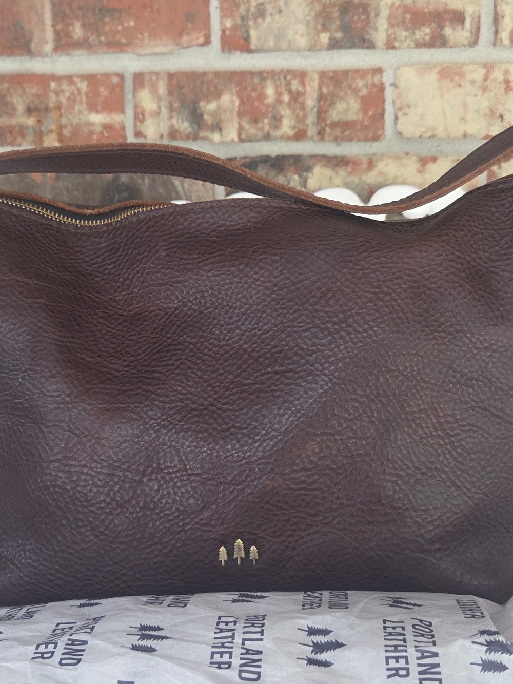 Portland Leather Large Coldbrew Slouchy Shoulder Bag